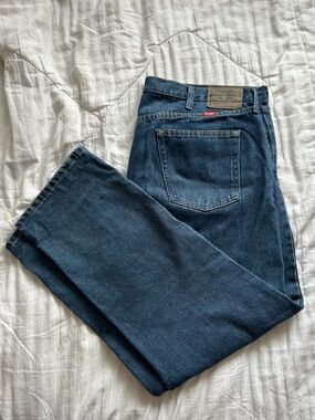 Women’s dark wash Wrangler jeans